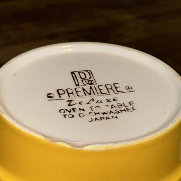 premiere deLuxe oven to table to dishwasher JAPAN tea/coffee cup/mug VTG - Picture 8 of 10